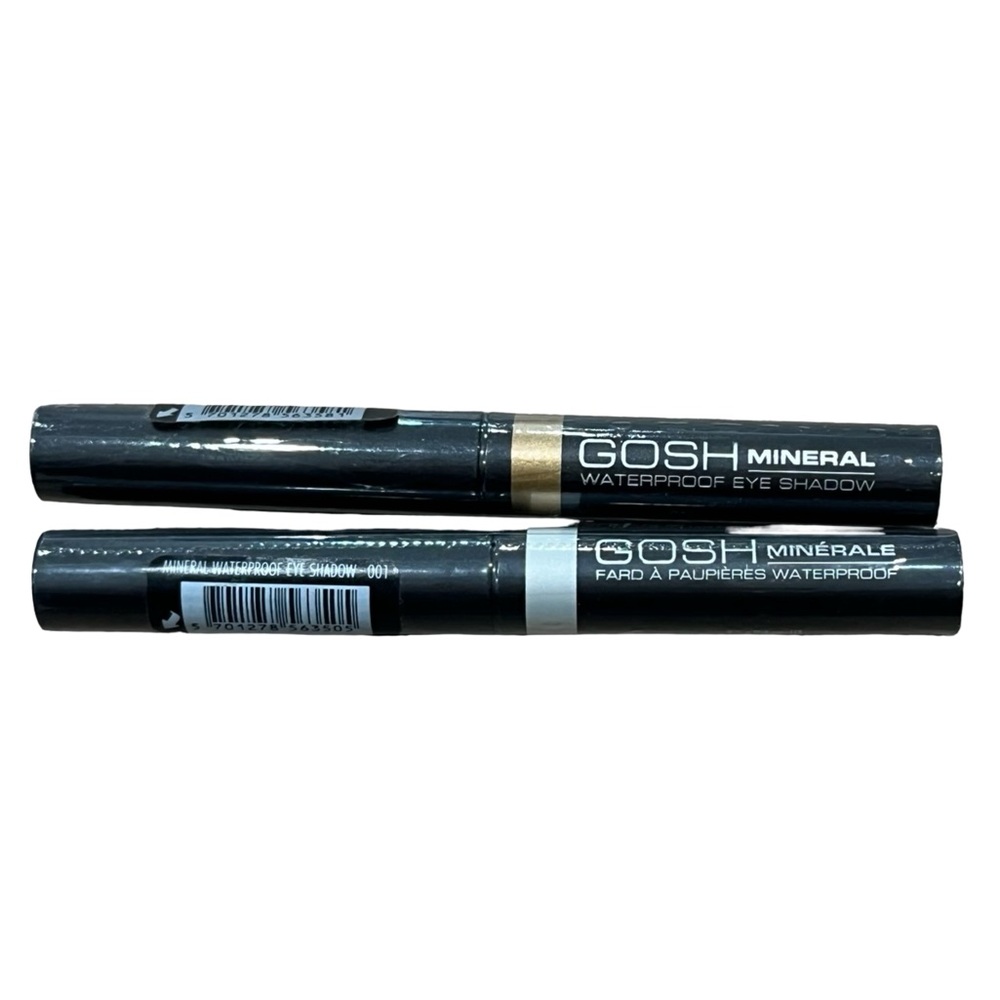 GOSH Mineral Waterproof Eye Shadow Duo — Gold & Silver